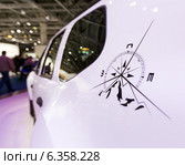 Renault Duster Adventure. Московский международный автомобильный салон 2014. Редакционное фото, фотограф Сергей Лаврентьев / Фотобанк Лори