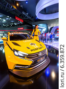 Lada Vesta WTCC Concept. Московский международный автомобильный салон 2014. Редакционное фото, фотограф Сергей Лаврентьев / Фотобанк Лори