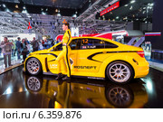 Lada Vesta WTCC Concept. Московский международный автомобильный салон 2014. Редакционное фото, фотограф Сергей Лаврентьев / Фотобанк Лори