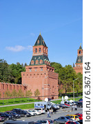 Башни Московского Кремля - Набатная и Константино-Еленинская (2014 год). Редакционное фото, фотограф Илюхина Наталья / Фотобанк Лори