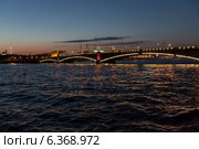 Троицкий мост в Санкт-Петербурге (2014 год). Редакционное фото, фотограф Михаил Рыбачек / Фотобанк Лори