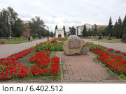Памятник жертвам сталинских репрессий, рядом с Тарской улицей, Омск (2014 год). Редакционное фото, фотограф Алексей Гусев / Фотобанк Лори