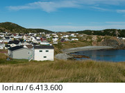 Town at the coast, North Twillingate Island, Newfoundland And Labrador, Canada (2013 год). Стоковое фото, агентство Ingram Publishing / Фотобанк Лори