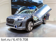 Subaru VIZIV-2 Concept. Московский международный автомобильный салон 2014. Редакционное фото, фотограф Сергей Лаврентьев / Фотобанк Лори