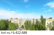 Тучи над городом. Суточное движение, Макеевка, Новороссия, Таймлапс. Стоковое видео, видеограф Артем Поваров / Фотобанк Лори