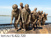 Самара. Скульптурная композиция "Бурлаки на Волге". Фрагмент (2014 год). Редакционное фото, фотограф FotograFF / Фотобанк Лори
