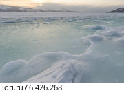 Вечер на море. Зимний пейзаж. Стоковое фото, фотограф Антон Афанасьев / Фотобанк Лори