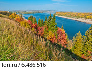Золотая осень. Город Вятские Поляны Кировской области. Стоковое фото, фотограф Владимир Федечкин / Фотобанк Лори