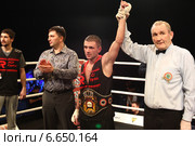 Боксёр Николай Потапов победил (2014 год). Редакционное фото, фотограф Дмитрий Неумоин / Фотобанк Лори