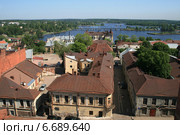 Город Выборг с Часовой башни (2007 год). Стоковое фото, фотограф Алексей Гусев / Фотобанк Лори