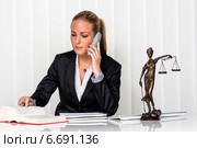 businesswoman in office. Стоковое фото, фотограф Erwin Wodicka / Фотобанк Лори
