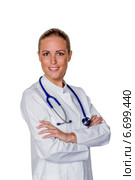 friendly female doctor. Стоковое фото, фотограф Erwin Wodicka / Фотобанк Лори