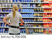 selection in a supermarket. Стоковое фото, фотограф Erwin Wodicka / Фотобанк Лори