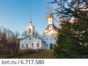 Спасо-Преображенская церковь в музее - усадьбе М. Д. Скобелева, село Заборово, Александро-Невский район, Рязанская область (2014 год). Редакционное фото, фотограф Марина Круглякова / Фотобанк Лори