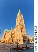 Kафедральный Собор святого Станислава Костки (1912 г.) в г. Лодзь, Польша. Архитектор Emil Zillmann (2014 год). Стоковое фото, фотограф Иван Марчук / Фотобанк Лори