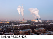 Санкт-Петербург.  ТЭЦ 5 "Правобережная" (2014 год). Редакционное фото, фотограф Литвяк Игорь / Фотобанк Лори