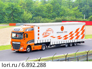 DAF XF (2014 год). Редакционное фото, фотограф Art Konovalov / Фотобанк Лори