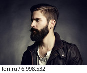 Portrait of handsome man with beard. Стоковое фото, агентство Ingram Publishing / Фотобанк Лори