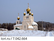 Свято-Троицкий храм в Железногорске-Илимском. Иркутская область (2015 год). Стоковое фото, фотограф Юлия Батурина / Фотобанк Лори