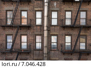 Жилой дом в Нью-Йорке. США. Стоковое фото, фотограф Shevlyakov  Evgeniy / Фотобанк Лори