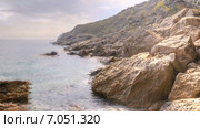 Берег Черного моря, гора  Коба-Кая (2015 год). Стоковое видео, видеограф Parmenov Pavel / Фотобанк Лори