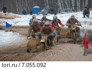 Всероссийский мотокросс имени В.П. Чкалова 1 февраля 2015 г., мототрек мотоклуба "Галлакс". Репортаж. Редакционное фото, фотограф Pukhov K / Фотобанк Лори
