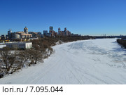 Москва-река в районе Хорошево-Мневники зимой (2015 год). Редакционное фото, фотограф lana1501 / Фотобанк Лори