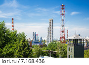 Московский нефтеперерабатывающий завод в Капотне, Россия. Стоковое фото, фотограф Юрий Губин / Фотобанк Лори