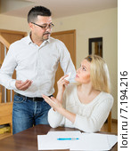 Financial problems in the family. Стоковое фото, фотограф Яков Филимонов / Фотобанк Лори
