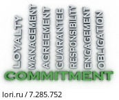 3d image Commitment issues concept word cloud background. Стоковая иллюстрация, иллюстратор David Castillo Dominici / Фотобанк Лори