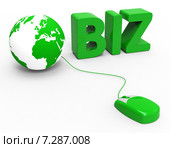 Internet Global Means World Wide Web And Globalise. Стоковая иллюстрация, иллюстратор Stuart Miles / Фотобанк Лори