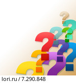 Question Marks Shows Frequently Asked Questions And Answer. Стоковая иллюстрация, иллюстратор Stuart Miles / Фотобанк Лори