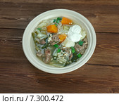 Hairst Bree. Шотландский суп-рагу с мясом ягненка. Стоковое фото, фотограф Александр Fanfo / Фотобанк Лори