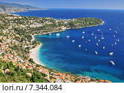 Roquebrune Cap Martin seen from Mont Gros above Monaco, Departement Alpes Maritimes, Region Provence-Alpes-Cote d'Azur, France. Стоковое фото, агентство BE&W Photo / Фотобанк Лори