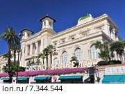 Facade of th Municipal Gambling Casino San Remo, Liguria Italy. Стоковое фото, агентство BE&W Photo / Фотобанк Лори