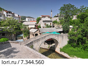 Old bridge in Mostar Bosnia and Herzegovina. Стоковое фото, агентство BE&W Photo / Фотобанк Лори
