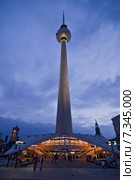 Germany The Fernsehturm, German Television Tower Germany CWO_0158Germany, Berlin, Fernsehturm (television tower) Редакционное фото, агентство BE&W Photo / Фотобанк Лори
