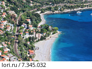 Roquebrune Cap Martin seen from Mont Gros above Monaco, Departement Alpes Maritimes, Region Provence-Alpes-Cote d'Azur, France. Стоковое фото, агентство BE&W Photo / Фотобанк Лори