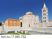 Croatia, Zadar, The Church of St. Donatus is a church located in Zadar. Its name refers to Donatus of Zadar, who began construction on this church in the 9th century and ended it on the northeast... Стоковое фото, агентство BE&W Photo / Фотобанк Лори