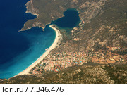 Turkey Blue Lagoon in Oludeniz Turkey, Oludeniz, Olu Deniz, blue, lagoon, aerial view, paragliding, coast, Aegean Sea CWO_059Turkey, Oludeniz, blue lagoon. Стоковое фото, агентство BE&W Photo / Фотобанк Лори