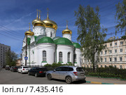Церковь Сергия Радонежского в Нижнем Новгороде, Сергиевская ул., 25а (2015 год). Редакционное фото, фотограф Алексей Гусев / Фотобанк Лори