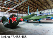 Советский бомбардировщик Пе-2. Центральный музей ВВС (2015 год). Редакционное фото, фотограф Василий Аксюченко / Фотобанк Лори