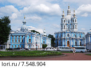 Санкт-Петербург. Смольный собор (2010 год). Редакционное фото, фотограф Дмитрий Муромцев / Фотобанк Лори