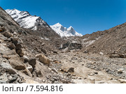 Исток реки Ганга, ледник Гомукх, Индия (2012 год). Стоковое фото, фотограф Александр Шутов / Фотобанк Лори