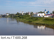Верхотурский кремль, церкви и монастыри на берегу реки Туры. Верхотурье (2015 год). Стоковое фото, фотограф Сергей Афанасьев / Фотобанк Лори