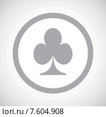 Grey clubs sign icon. Стоковая иллюстрация, иллюстратор Иван Рябоконь / Фотобанк Лори