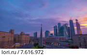 Площадь Дорогомиловская застава. Москва, Кутузовский проспект. Таймлапс (2015 год). Редакционное видео, видеограф Серёга / Фотобанк Лори