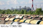 Железнодорожная нефтяная станция (2015 год). Редакционное видео, видеограф Виталий Зверев / Фотобанк Лори