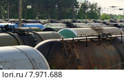 Железнодорожная нефтяная станция. Стоковое видео, видеограф Виталий Зверев / Фотобанк Лори