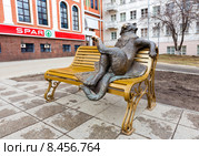 Скульптура "Йошкин кот". Город Йошкар-Ола (2015 год). Редакционное фото, фотограф Сергей Лаврентьев / Фотобанк Лори